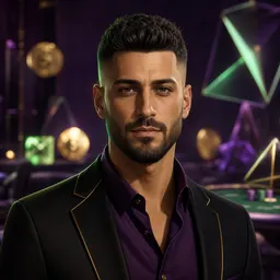 Avatar illustrato di Daniele M. in stile casinò