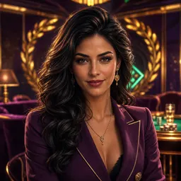 Avatar illustrato di Vanessa R. in stile casinò